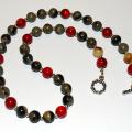 Beads " Coffee with pepper " - Necklace - beadwork