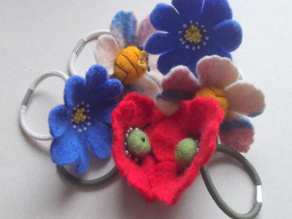 attaching elastic - Hair accessories