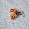 Hot Dogs - Earrings - beadwork