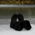 Black boots - Shoes & slippers - felting