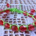 A handful of strawberries - Bracelets - beadwork