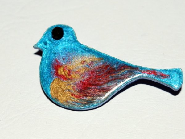 Brooch " Bird ... " 2