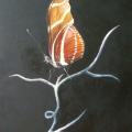 Butterfly 40x60 - Oil painting - drawing