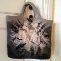 Grey abstraction - Handbags & wallets - felting