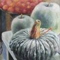 Pumpkins 30x40 - Oil painting - drawing