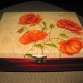 Poppy box - Decoupage - making
