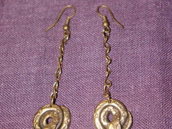 Earrings with Žalčiukais - Metal products