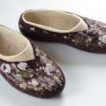 Eggplant ... - Shoes & slippers - felting