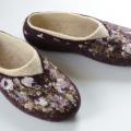 Eggplant ... - Shoes & slippers - felting