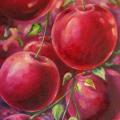 Cherries 30x70 - Oil painting - drawing