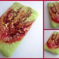 Holster phone " fire " - Accessories - felting