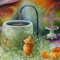 " vicious well " 70x40 - Oil painting - drawing