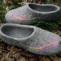 Shades of gray - Shoes & slippers - felting