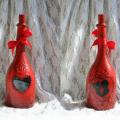 Romantic gift - Decorated bottles - making