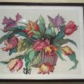 Bouquet of tulips - Needlework - sewing