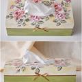 Tissue box - Decoupage - making