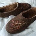 Night Blossom - Shoes & slippers - felting