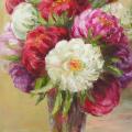 " Peony " 30x50 - Oil painting - drawing
