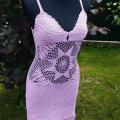 Lilac dress crocheted - Dresses - needlework
