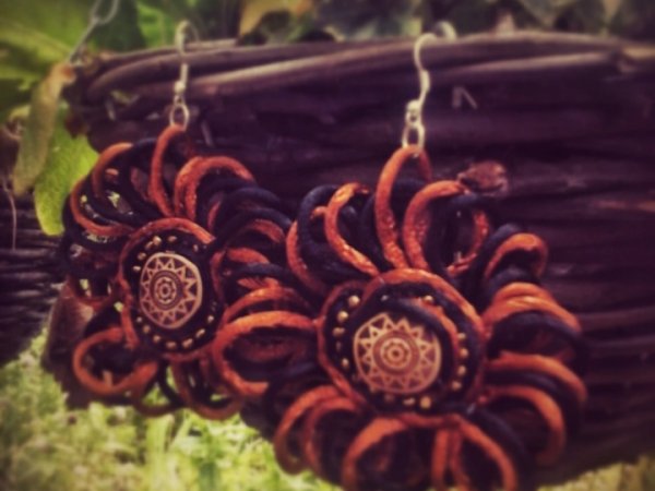 Earrings Daisies - Earrings