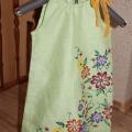 Childrens linen dress - Dresses - sewing