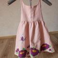 Childrens linen dress - Dresses - sewing