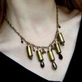 A bullet in the neck - Necklace - beadwork