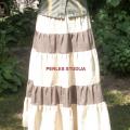 Linen skirt " Coffee with milk " - Skirts - sewing