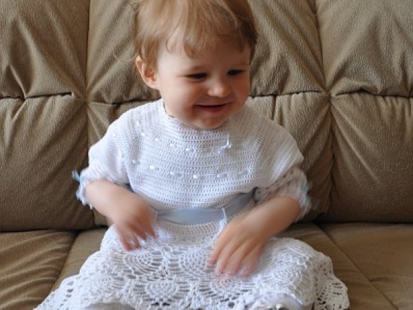 Crocheted christening robes - Baptism clothes