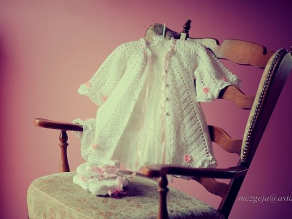 Crocheted christening robes - Baptism clothes