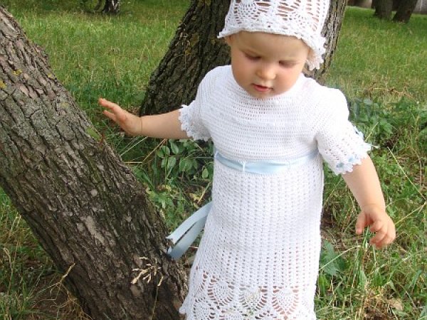 Crocheted christening robes - Baptism clothes