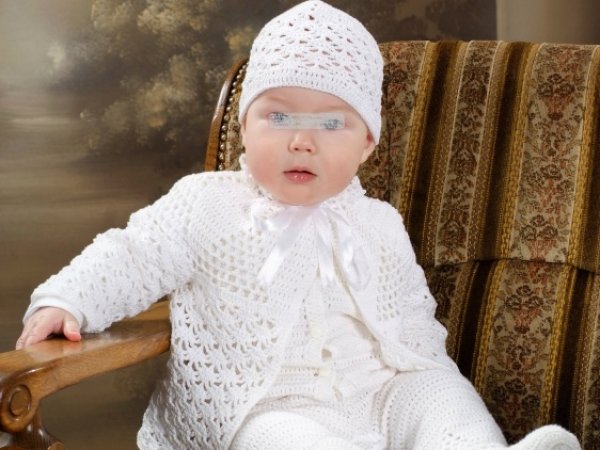Crocheted christening robes - Baptism clothes