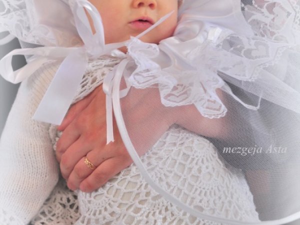 Crocheted christening robes - Baptism clothes