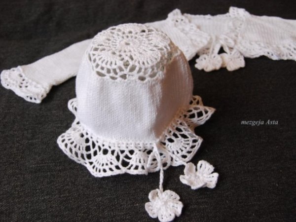 Crocheted christening robes - Baptism clothes