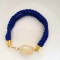 Double blue bracelet with nephritis - Bracelets - beadwork