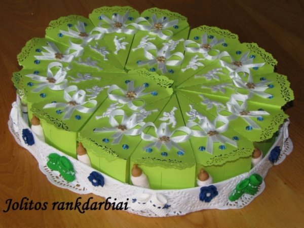 Baptism Cake - Works from paper
