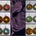 Solar flashes - Earrings - beadwork