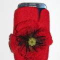 Woolen tray for mobile phone - Handbags & wallets - felting