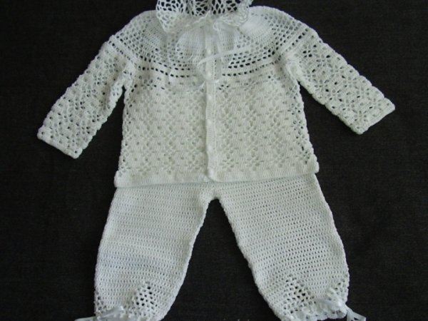 Crocheted christening clothes for boys - Baptism clothes