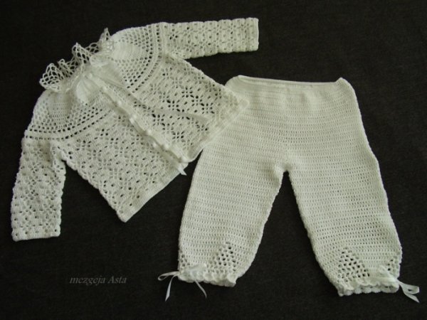 Crocheted christening clothes for boys - Baptism clothes