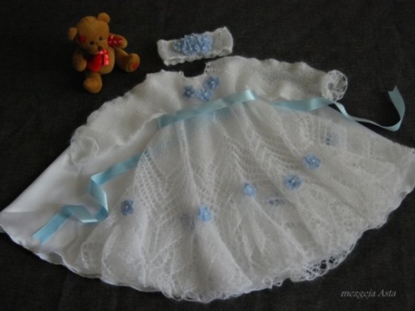 Knitted christening robes - Baptism clothes