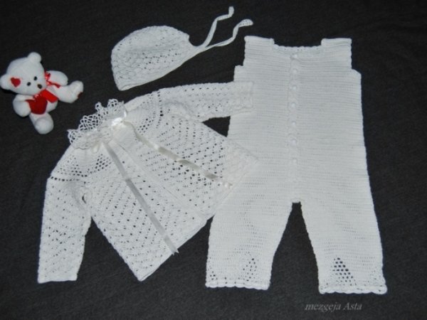 Crocheted christening clothes for boys - Baptism clothes