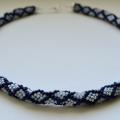 Crocheted necklace - Necklace - beadwork