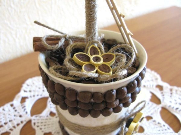 Coffee beans topiary / coffee tree 2