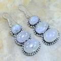 Earrings with moonstone - Earrings - beadwork