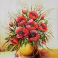Poppy Floral Arrangements :) - Acrylic painting - drawing