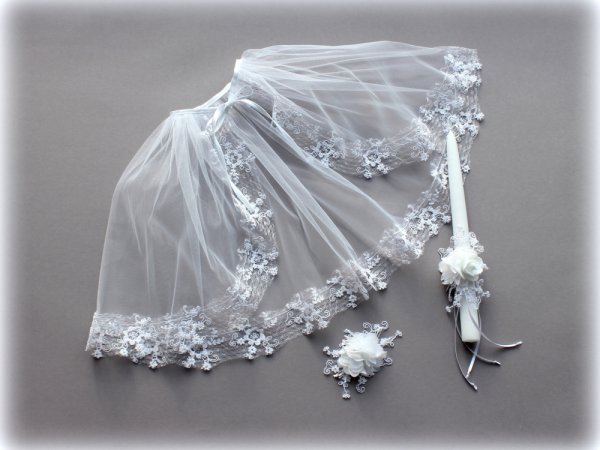 Decorative knitted dress Christening 2