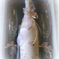 A gift for weddings - Decorated bottles - making