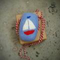 " The boat " - For interior - felting
