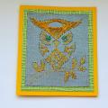 Embroidered postcard " owlet " - Postcard - making